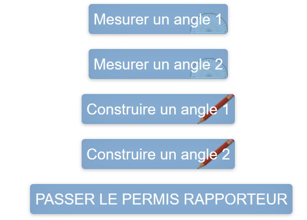 Utiliser un rapporteur pour mesurer un angle 